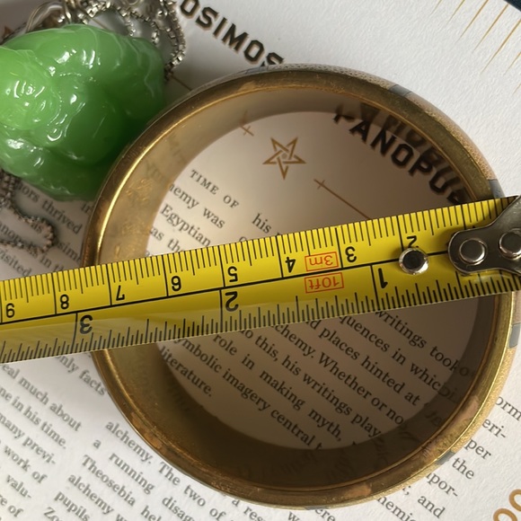 Bronze bangle with wooden elephant inlay 🐘 - Picture 8 of 8